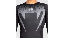 Venum No Gi rashguard, czarny/srebrnoszary