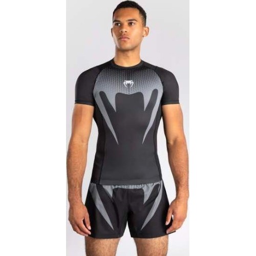 Koszulka Venum No Gi Rashguard, czarny / srebrnoszary