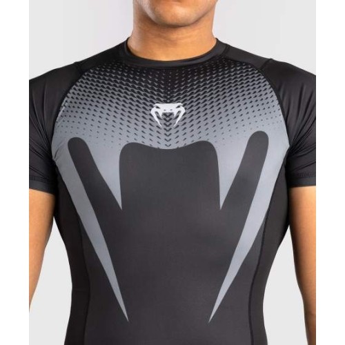Koszulka Venum No Gi Rashguard, czarny / srebrnoszary
