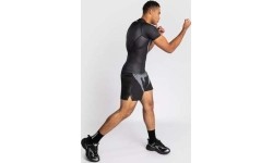 Koszulka Venum No Gi Rashguard, czarny / srebrnoszary