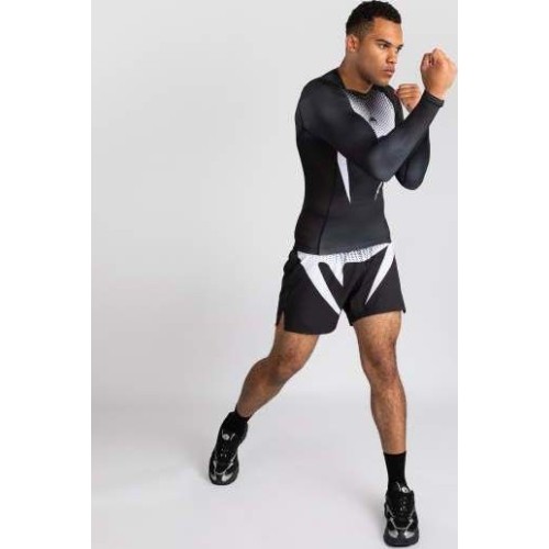 Rashguard Venum No Gi, czarno-biały