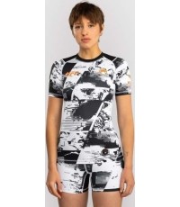 Damska koszulka rashguard UFC Zenith by Venum Fight Week Performance z krótkim rękawem, biała