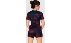 Damska bordowa koszulka rashguard z krótkim rękawem UFC Zenith by Venum Authentic Fight Week