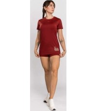 Damski t-shirt Venum Serpenti Dry-Tech, bordowo-kremowy