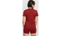 Damski t-shirt Venum Serpenti Dry-Tech, bordowo-kremowy
