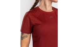 Damski t-shirt Venum Serpenti Dry-Tech, bordowo-kremowy