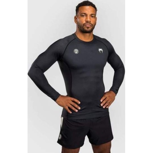 Rashguard z długim rękawem Venum x Roger Gracie Academy, czarny