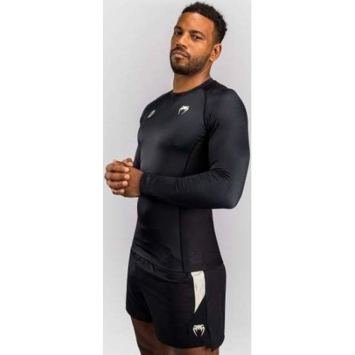 Rashguard z długim rękawem Venum x Roger Gracie Academy, czarny