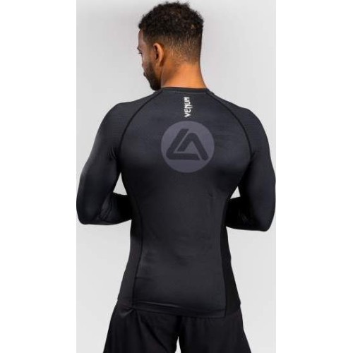 Rashguard z długim rękawem Venum x Roger Gracie Academy, czarny