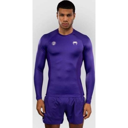 Rashguard z długim rękawem Venum x Roger Gracie Academy, fioletowy