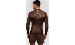 Rashguard z długim rękawem Venum x Roger Gracie Academy – ciemnobrązowy