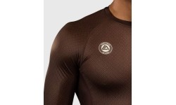 Rashguard z długim rękawem Venum x Roger Gracie Academy – ciemnobrązowy