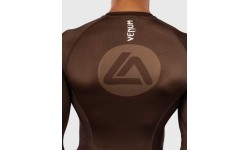 Rashguard z długim rękawem Venum x Roger Gracie Academy – ciemnobrązowy
