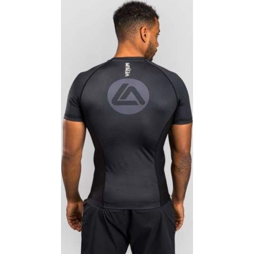 Rashguard z krótkim rękawem Venum x Roger Gracie Academy – czarny