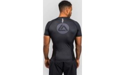 Rashguard z krótkim rękawem Venum x Roger Gracie Academy – czarny
