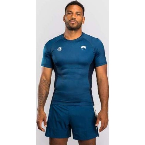 Rashguard z krótkim rękawem Venum x Roger Gracie Academy - niebieski