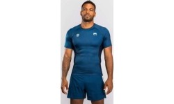 Rashguard z krótkim rękawem Venum x Roger Gracie Academy - niebieski