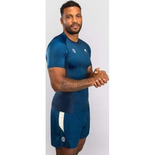 Rashguard z krótkim rękawem Venum x Roger Gracie Academy - niebieski