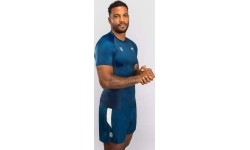 Rashguard z krótkim rękawem Venum x Roger Gracie Academy - niebieski