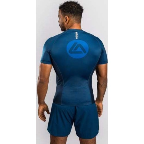 Rashguard z krótkim rękawem Venum x Roger Gracie Academy - niebieski
