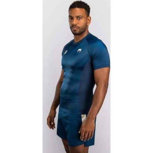 Rashguard z krótkim rękawem Venum x Roger Gracie Academy - niebieski