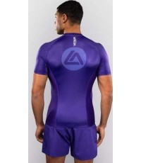 Rashguard z krótkim rękawem Venum x Roger Gracie Academy - fioletowy