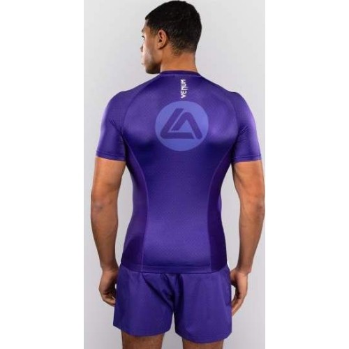 Rashguard z krótkim rękawem Venum x Roger Gracie Academy - fioletowy