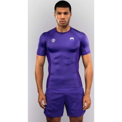 Rashguard z krótkim rękawem Venum x Roger Gracie Academy - fioletowy