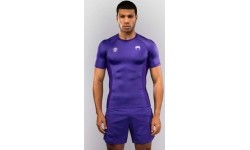 Rashguard z krótkim rękawem Venum x Roger Gracie Academy - fioletowy