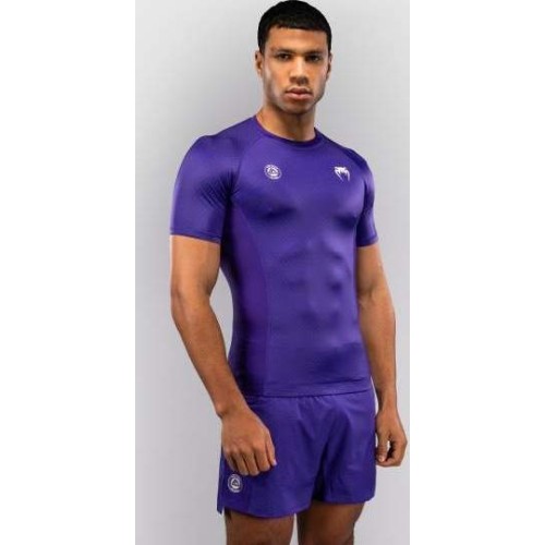 Rashguard z krótkim rękawem Venum x Roger Gracie Academy - fioletowy