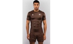 Rashguard z krótkim rękawem Venum x Roger Gracie Academy - ciemnobrązowy