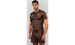 Rashguard z krótkim rękawem Venum x Roger Gracie Academy - ciemnobrązowy