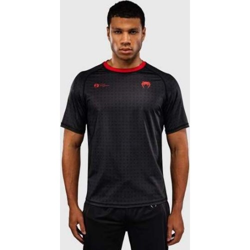 Koszulka Venum x Roger Gracie Signature Dry Tech - czarno-czerwona