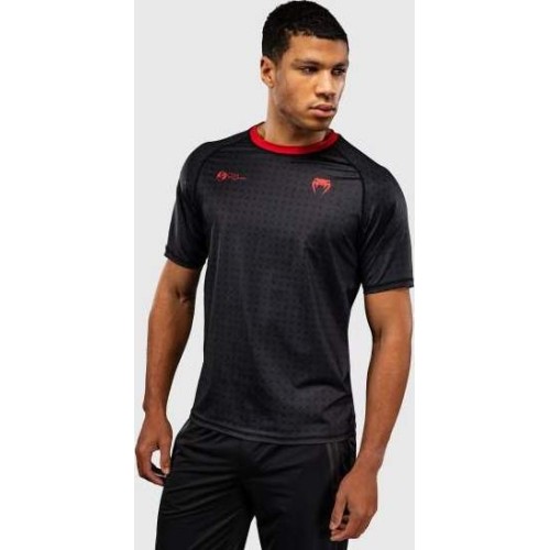 Koszulka Venum x Roger Gracie Signature Dry Tech - czarno-czerwona