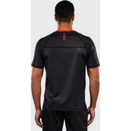 Koszulka Venum x Roger Gracie Signature Dry Tech - czarno-czerwona