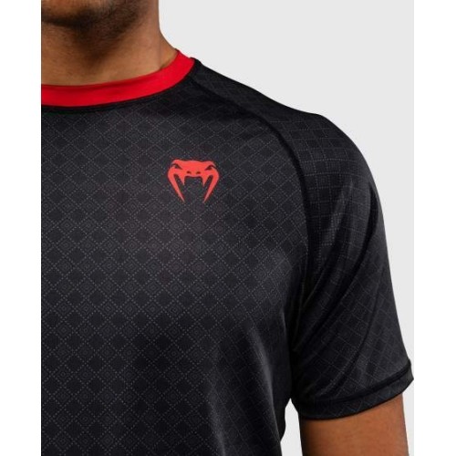 Koszulka Venum x Roger Gracie Signature Dry Tech - czarno-czerwona
