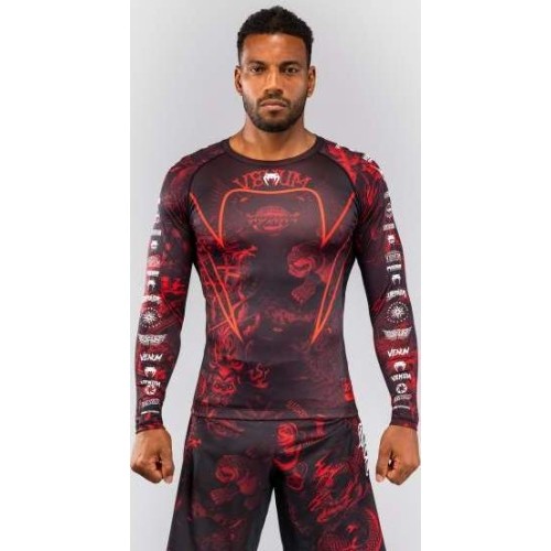 Rashguard z długim rękawem Venum 20th Anniversary, czarny/czerwony