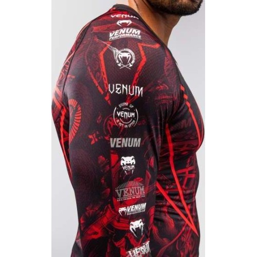 Rashguard z długim rękawem Venum 20th Anniversary, czarny/czerwony