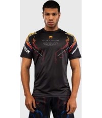 Koszulka Venum x TEKKEN 8 Dry-Tech Yoshimitsu, czarno-pomarańczowa