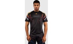 Koszulka Venum x TEKKEN 8 Dry-Tech Yoshimitsu, czarno-pomarańczowa