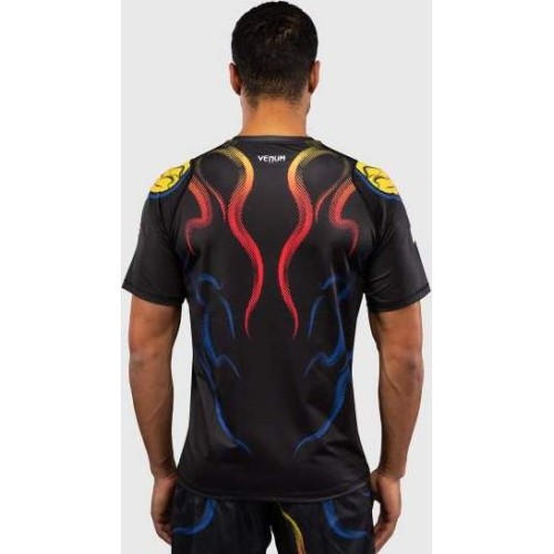 Koszulka Venum x TEKKEN 8 Dry-Tech Yoshimitsu, czarno-pomarańczowa