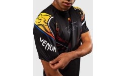 Koszulka Venum x TEKKEN 8 Dry-Tech Yoshimitsu, czarno-pomarańczowa