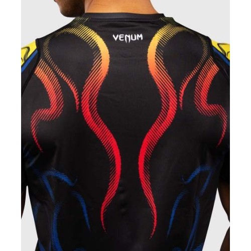 Koszulka Venum x TEKKEN 8 Dry-Tech Yoshimitsu, czarno-pomarańczowa