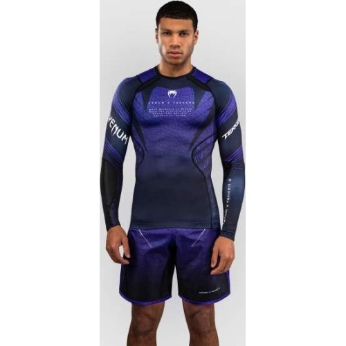 Rashguard z długim rękawem Venum x TEKKEN 8 - Kazuya - czarno-fioletowy