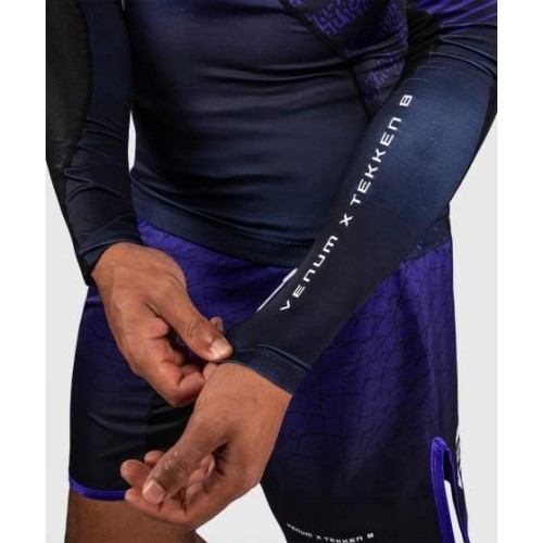 Rashguard z długim rękawem Venum x TEKKEN 8 - Kazuya - czarno-fioletowy