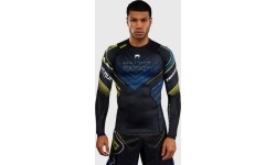 Rashguard z długim rękawem Venum x TEKKEN 8 King czarno-żółty