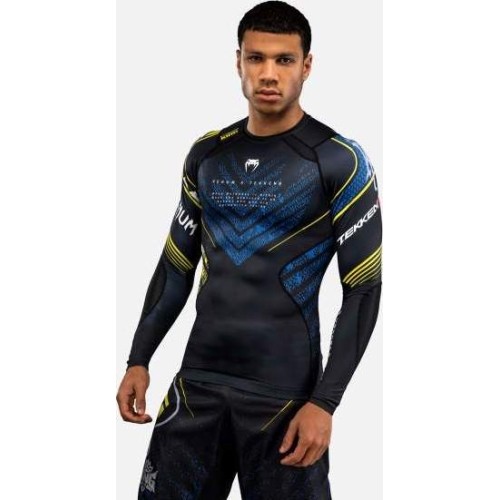 Rashguard z długim rękawem Venum x TEKKEN 8 King czarno-żółty