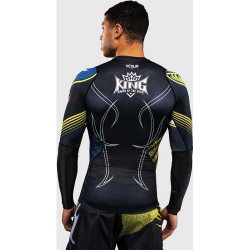 Rashguard z długim rękawem Venum x TEKKEN 8 King czarno-żółty