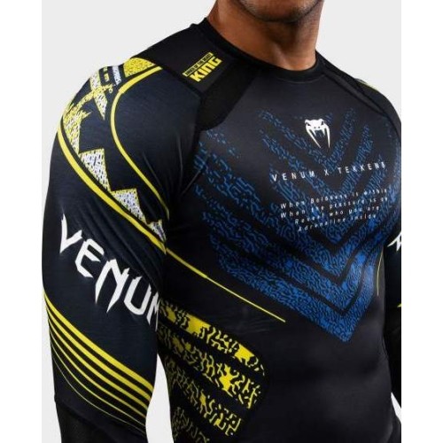 Rashguard z długim rękawem Venum x TEKKEN 8 King czarno-żółty