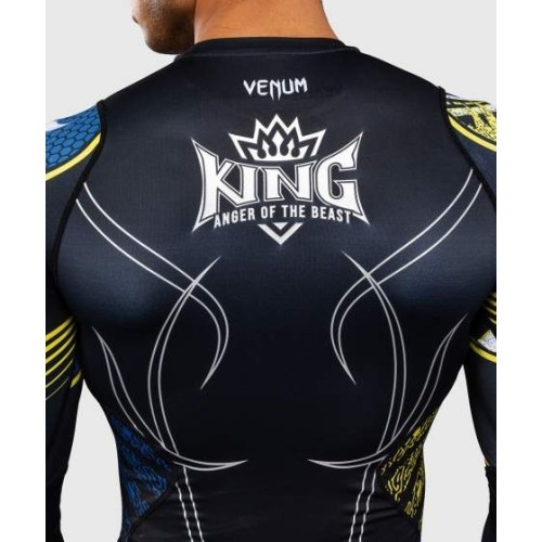 Rashguard z długim rękawem Venum x TEKKEN 8 King czarno-żółty